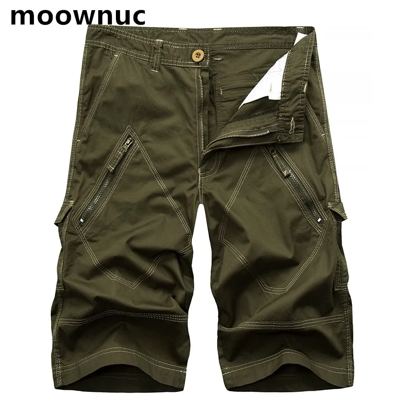 2018 Брендовые мужские брюки карго летние короткие Качественные однотонные