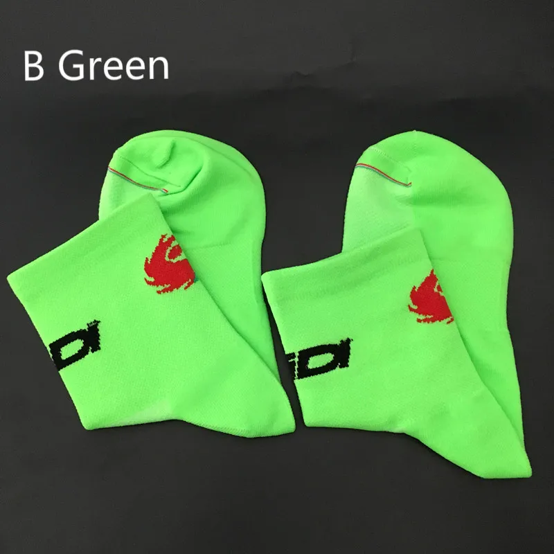 B 5se SD Green Новые 2 стиля велосипедные носки мужские женские спортивные уличные черные белые дышащие дорожные велосипеды носки - Цвет: B 5se SD Green