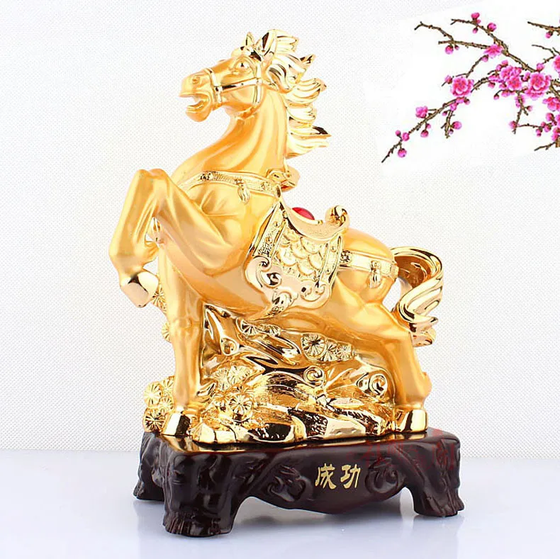 12-дюймовые открытые украшения по фэн-шуй в виде лошади зодиака ювелирные изделия