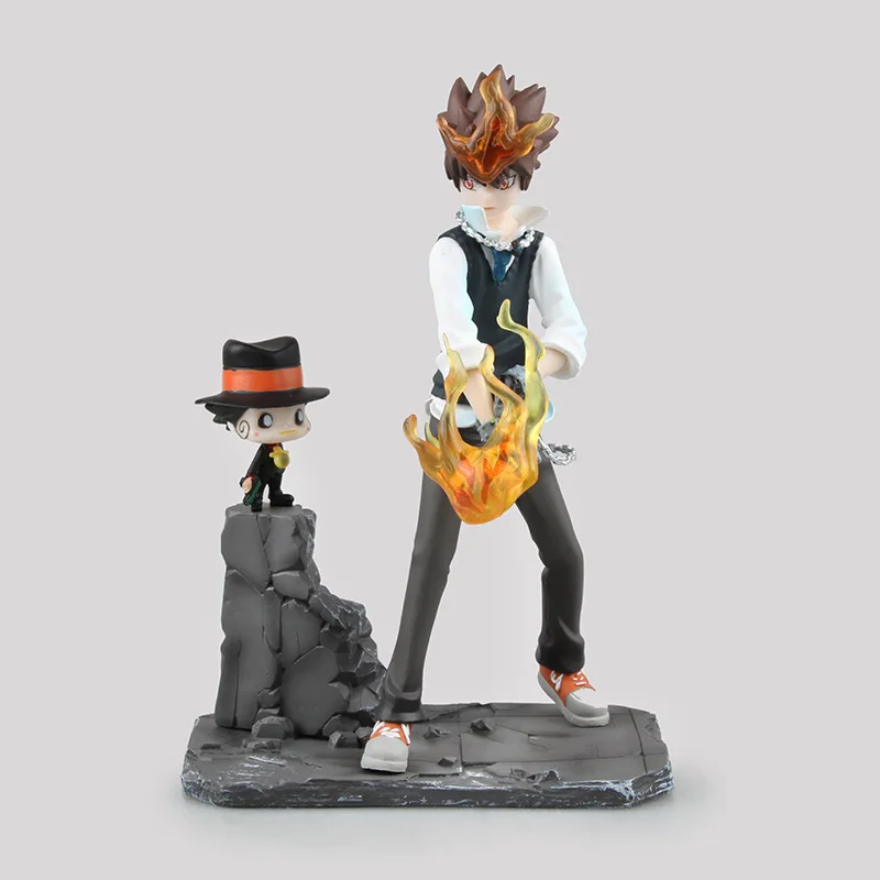 19 см HITMAN REBORN! Коллекционная экшн-фигурка реборн рука на огне игрушки куклы аниме