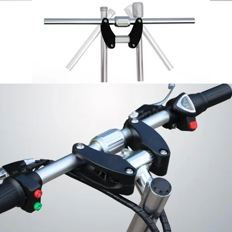 MTB mountain bike quick easy release aluminum alloy folding handlebar for SP8 foldable bicycle parts | Спорт и развлечения