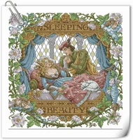 1416182728 gold collection counted cross stitch kit sleeping beauty princess and prince king janlynn