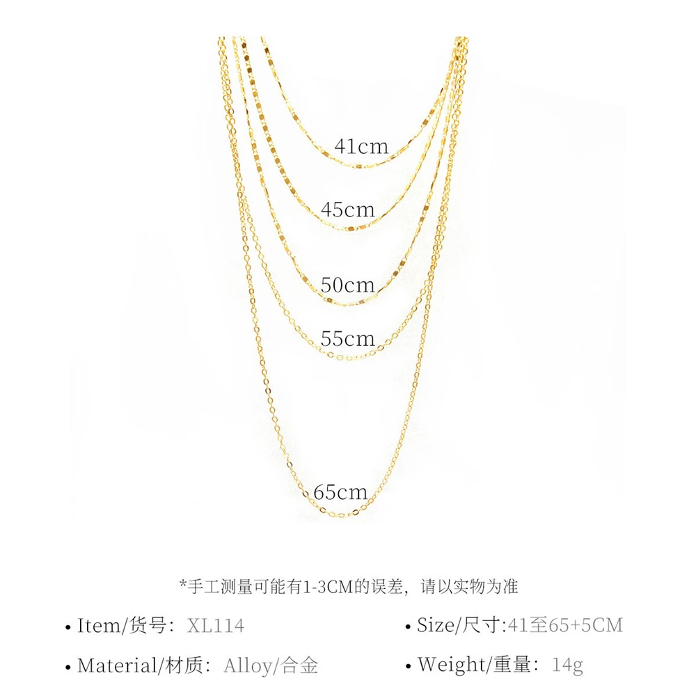 Оригинальная цепочка для ключицы с индивидуальным характером разноцветное