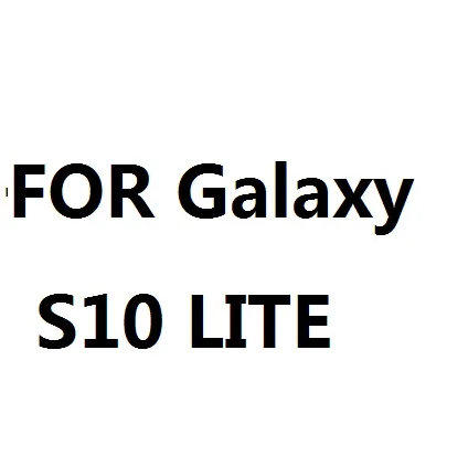 Прозрачный 2D Резиновый ТПУ DIY сублимации чехол для samsung Galaxy S10 S10 плюс S10 LITE 50 шт./лот - Цвет: Прозрачный