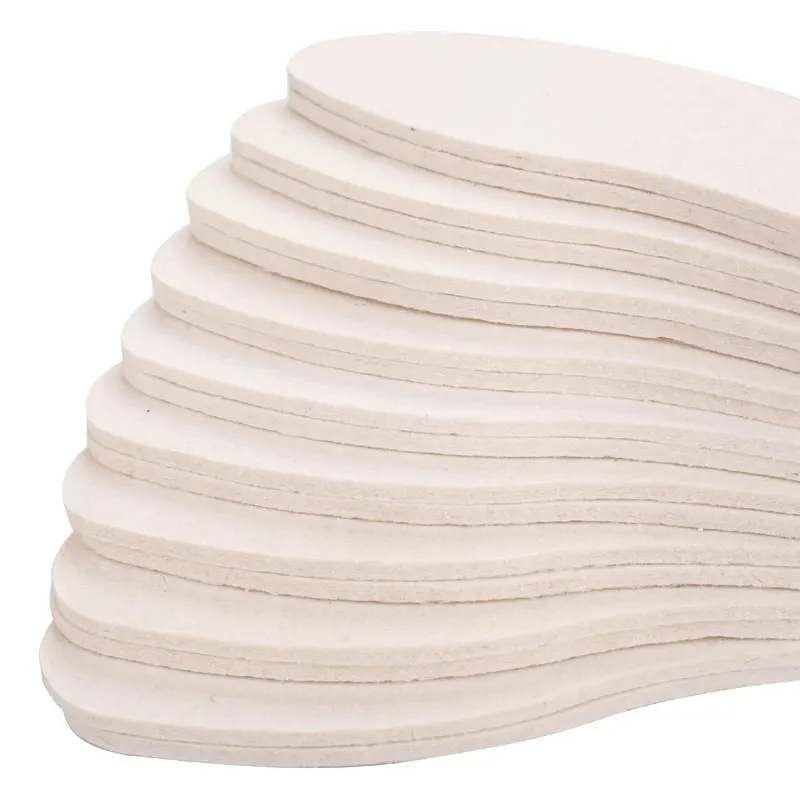 Winter Insoles Pads Warm Shoe Pad Wool Felt Insole Sweat Shock Absorbing Insoles Palmilhas Inlegzolen Accessoire Chaussure