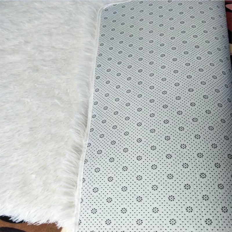 

White Plush Carpet Bedroom Livingroom Carpet Children Crawing Rug Fluffy Soft Home Decor Colorful Living Room Floor Rugs