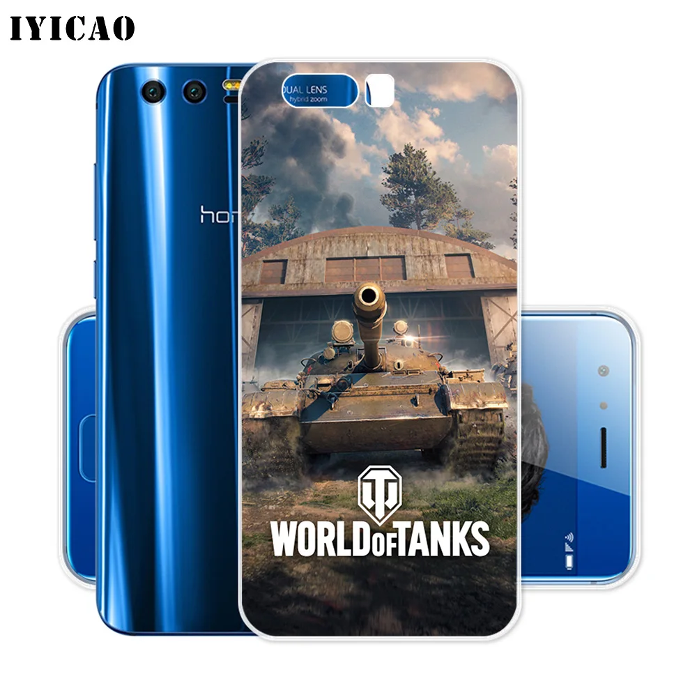 Мягкий силиконовый чехол IYICAO World of Tanks для Huawei Y9 Y7 Y6 Prime 2018 Honor 8C 8X 8 9 10 Lite 7X 7C 6A 7A Pro