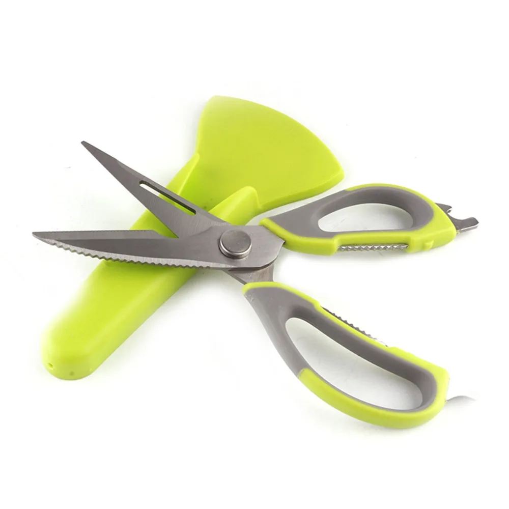 8 in 1 multi-function kitchen knife multifunctional stainless steel scissors bone vegetable slicer bottle opener shears | Дом и сад