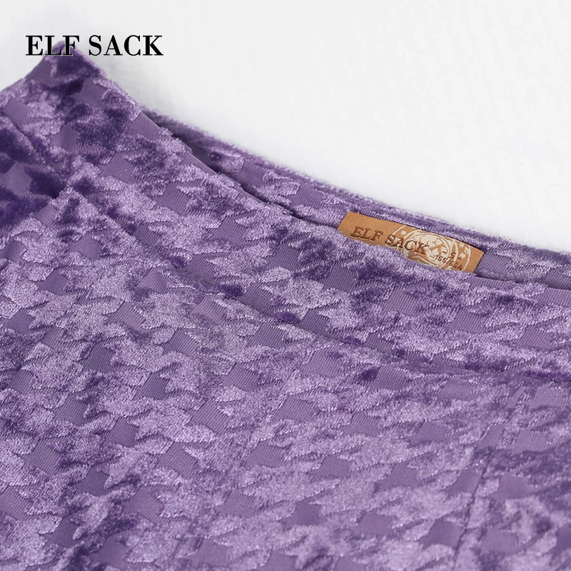 Женские прямые брюки ELFSACK винтажные хлопковые оверсайз|Брюки| |