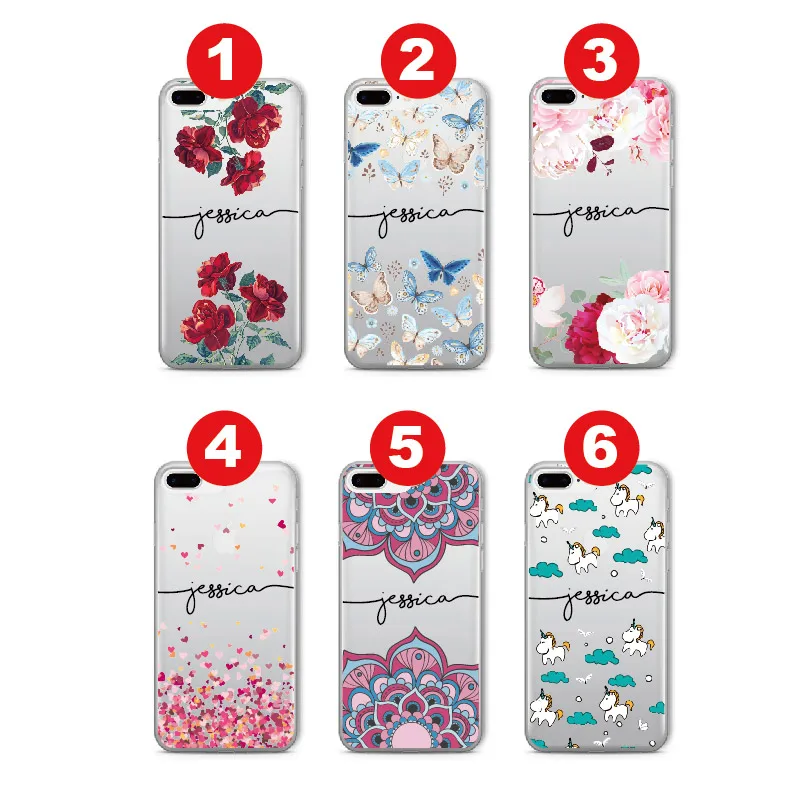 Персонализированный мягкий прозрачный чехол для телефона iPhone 12 Mini 11 Pro Max 6S XS 7 7Plus 8