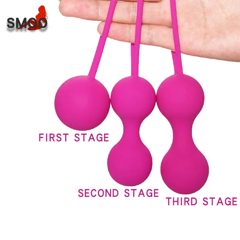 Секс игрушки для взрослых Smoo силиконовые вагинальные шарики Geisha Balls устройство