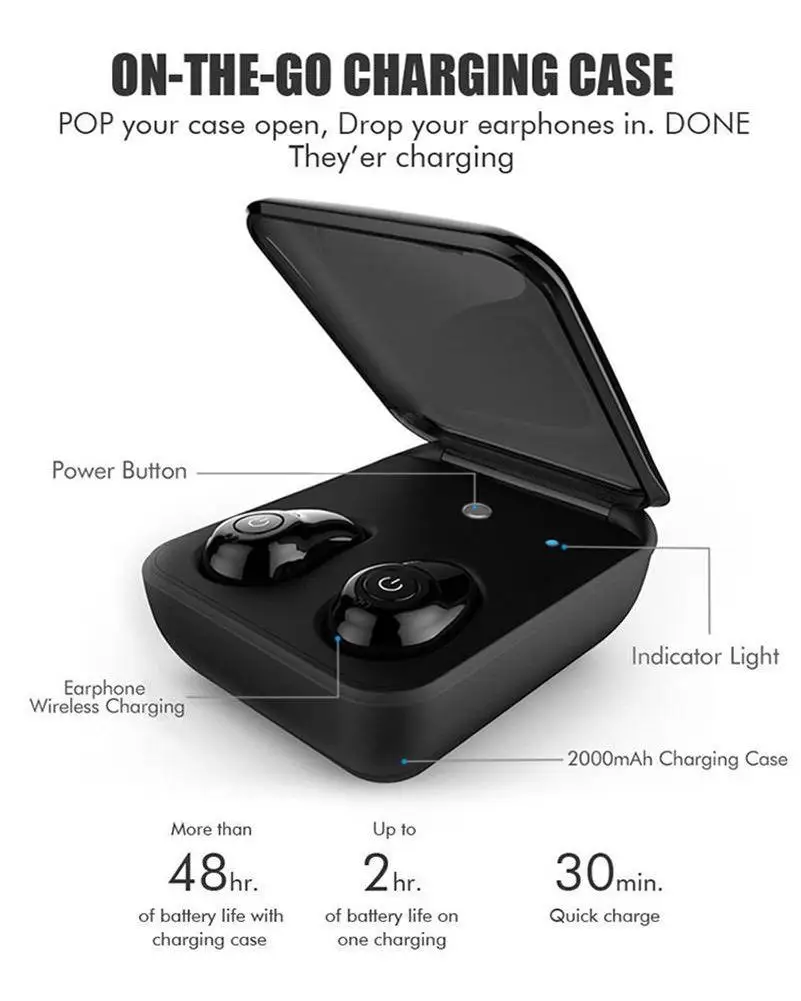 Мини TWS i7 Bluetooth наушники с микрофоном настоящие беспроводные свободные руки