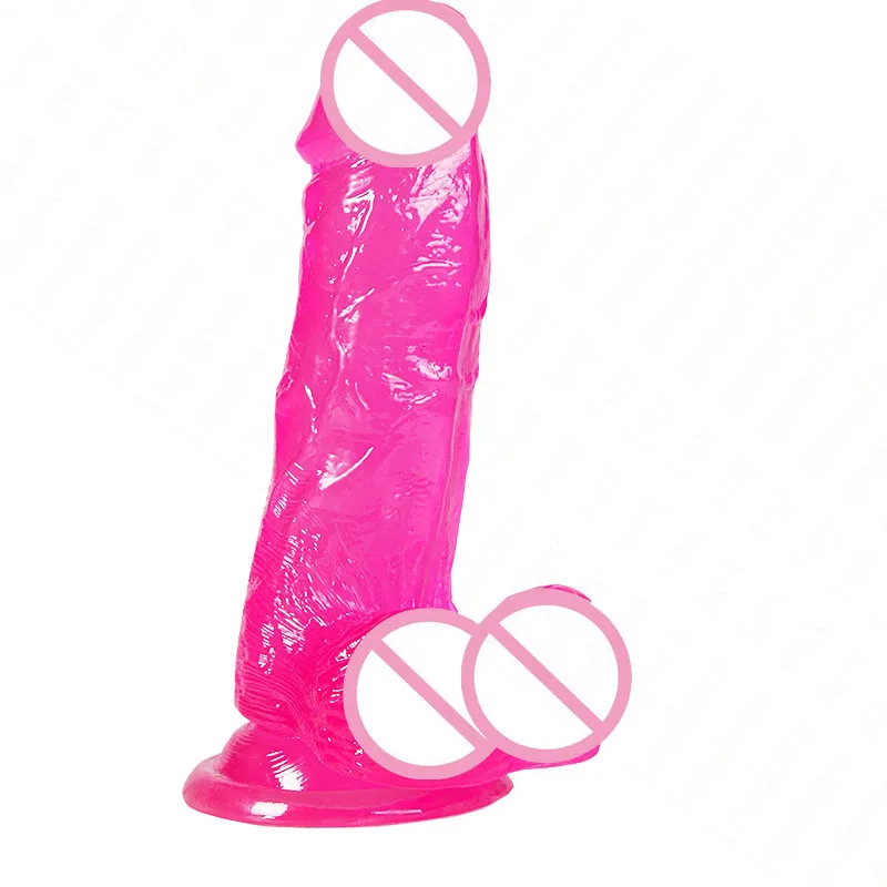 Маленький размер 3 цвета Кристальное желе огромный дилдо Реалистичные