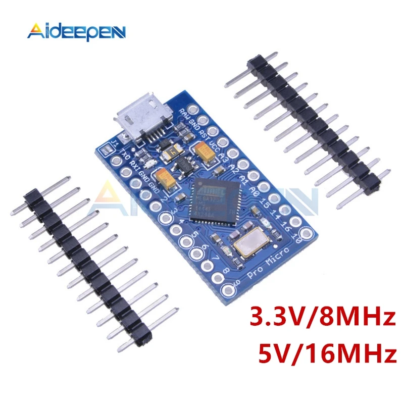 Сменный ATmega32U4 5 в 16 МГц 3 В 8 ATmega328 для Arduino Pro Mini с 2-контактным разъемом Leonardo Usb