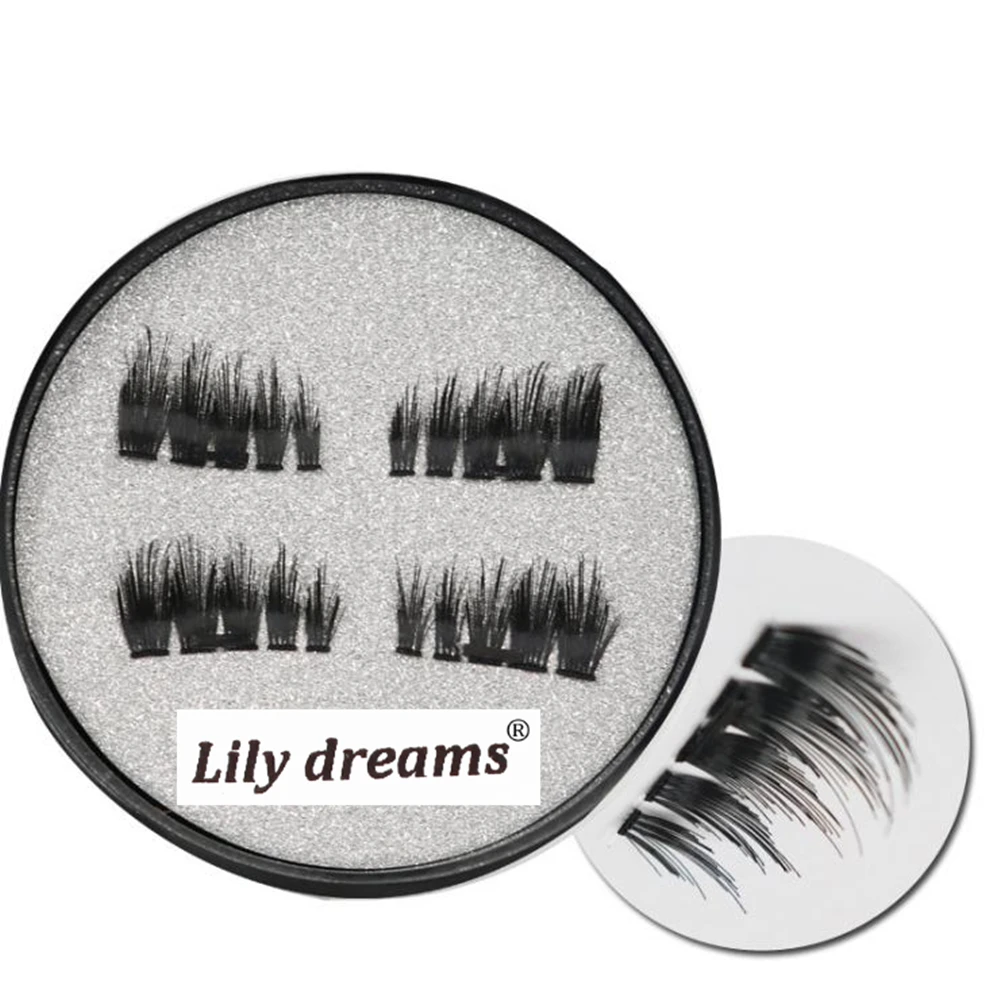 Новые 100% магнитные ресницы ручной работы 3D натуральные толстые накладные