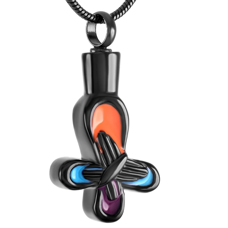 

IJD9369 Pet Urn Necklace Hold Animal Ashes Stainless Steel Cremation Memorial Pendant Jewelry -316L Stainless Steel