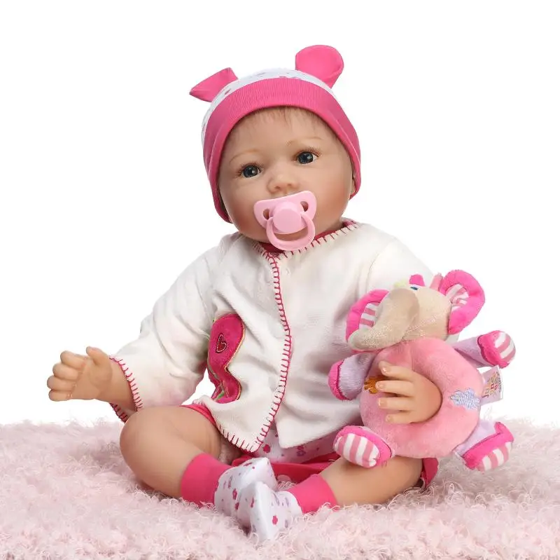 Горячая Распродажа NPK Bebes reborn dolls 22 &quot55 siicone baby для девочек подарок детей мягкая