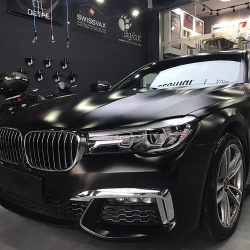 Black Высококачественная металлическая автомобильная пленка для обертывания с молнией, автомобильная пленка для обертывания, стикер для автомобиля, украшение из фольги с размером 152 см x 200 см - Название цвета: Black