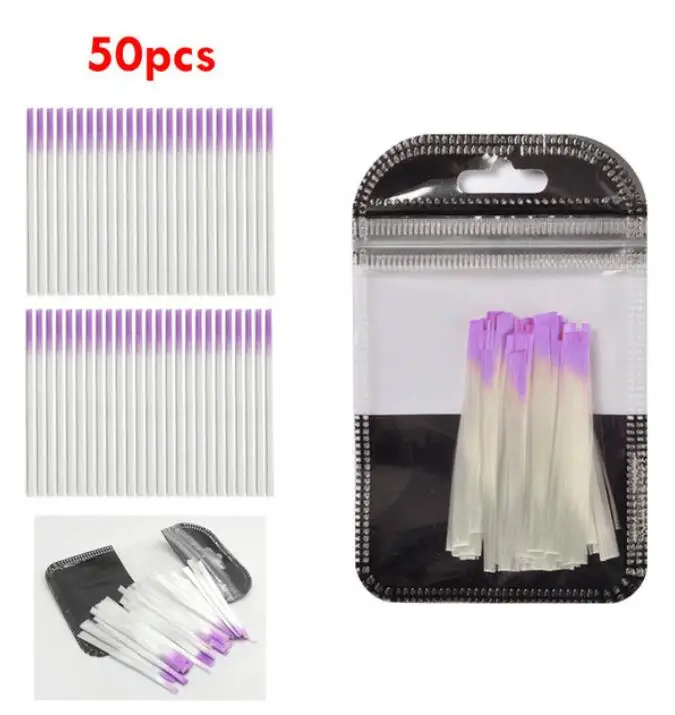 50pcs 10 шт./30 шт./50 шт. стекловолокно для наращивания ногтей Fibernails акриловые наконечники маникюрный салонный инструмент кривизны зажимы с пинчером - Цвет: 50pcs