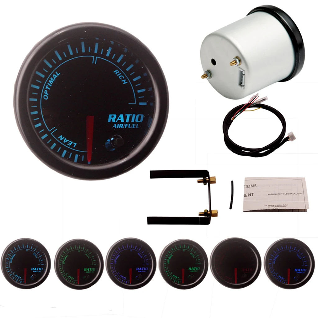 Универсальный Красочный Воздушный/топливный коэффициент AFR Gauge Kit В комплект