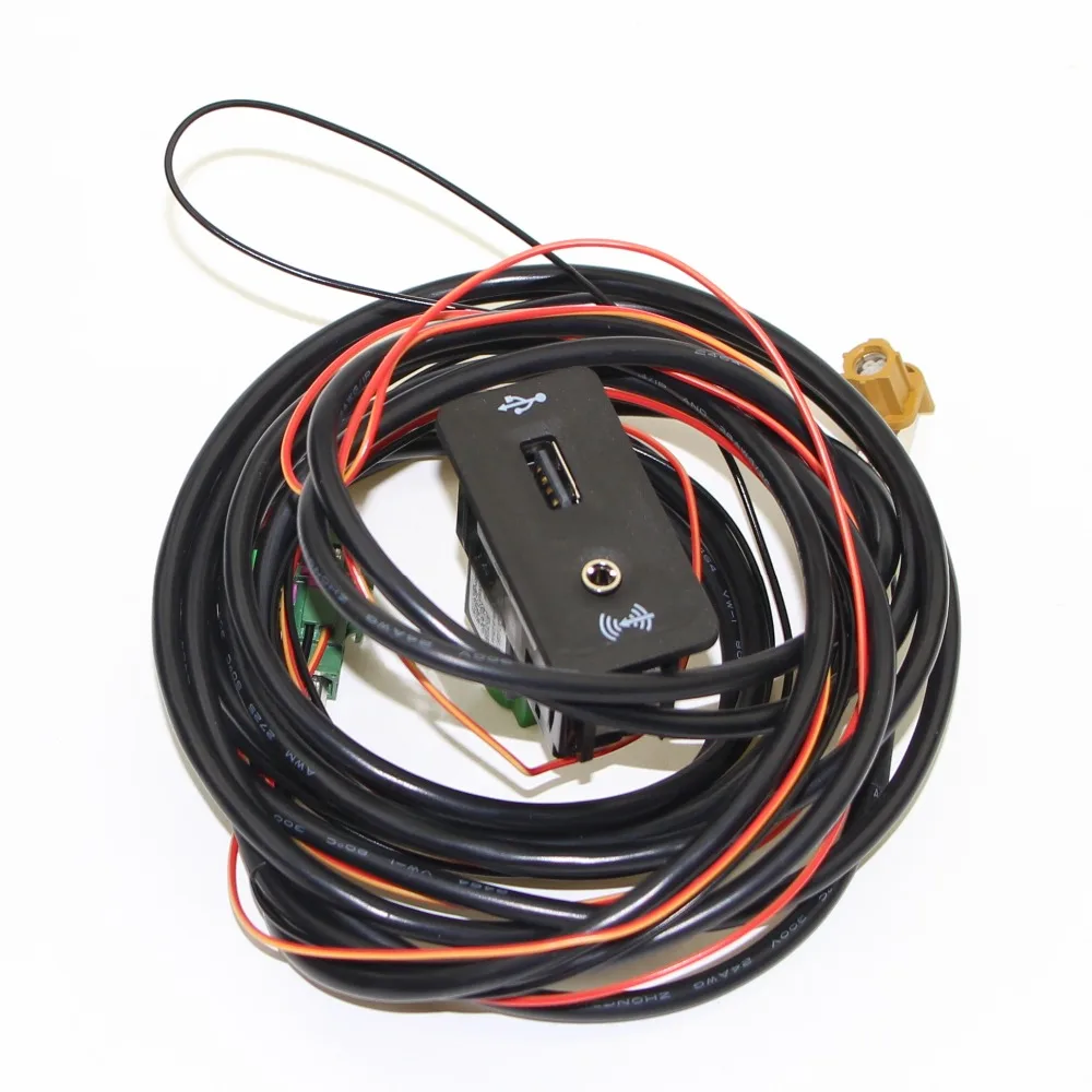 

1 Set Car AUX & USB Switch Plug Adapter Cable Harness Pigtail For VW Golf 7 5G0 035 222 E 5Q0 035 726 E 5G0035222E 5Q0035726E