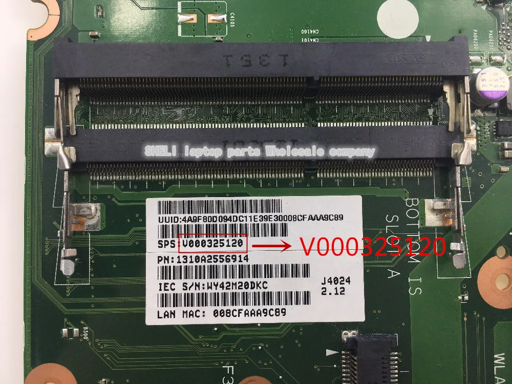 V000325120 для Toshiba Satellite C55D C55DT материнской EM2100 ЦП 1310A2556914 6050A2556901-MB-A03 шели Гарантия 60