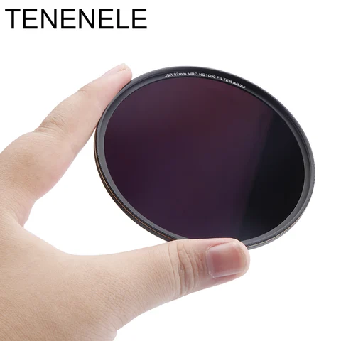 TENELE 67 77, 77, 82 мм, нейтральная плотность ND1000, стеклянный фильтр для фотокамеры Nikon, Sony, Canon, EOS, Fuji, фильтры ND для камеры