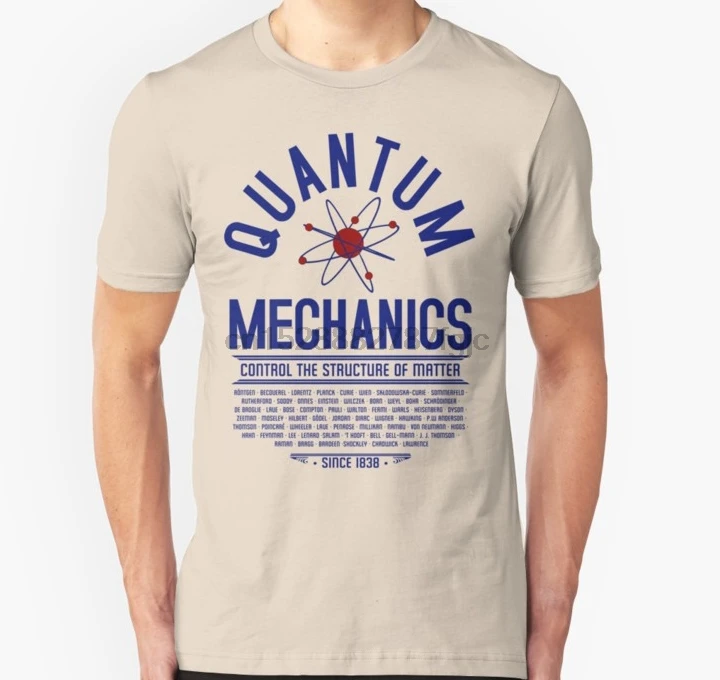Мужская футболка с коротким рукавом Quantum Mechanics Футболка женская