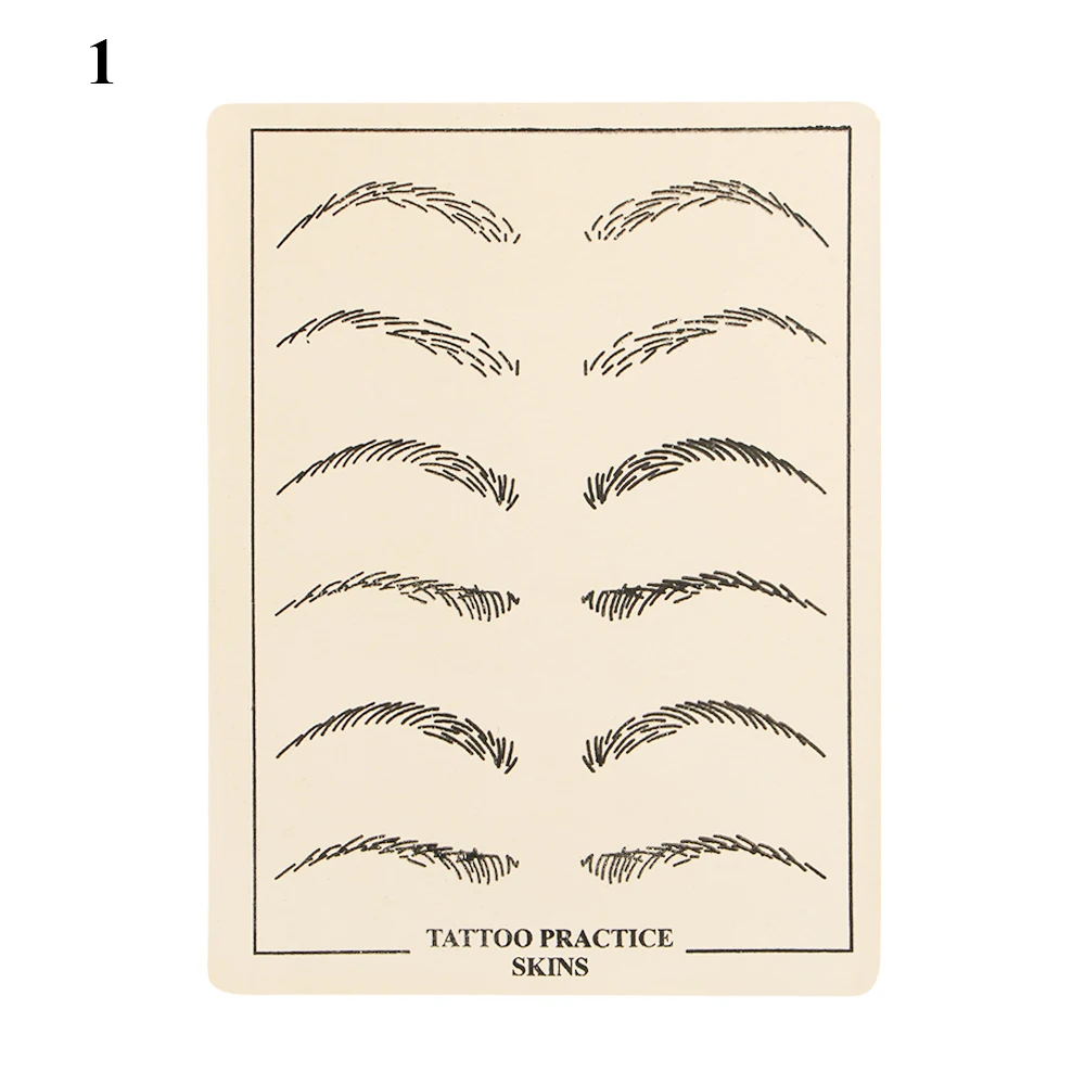 5 шт./лот Microblading Татуировка практика кожи Перманентный бровей губ поезд практика бумага для обучения аксессуары для начинающих художников