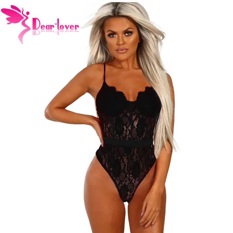 Dear Lover/лето 2019 Кружевное боди Женский облегающий сексуальный костюм комбинезон