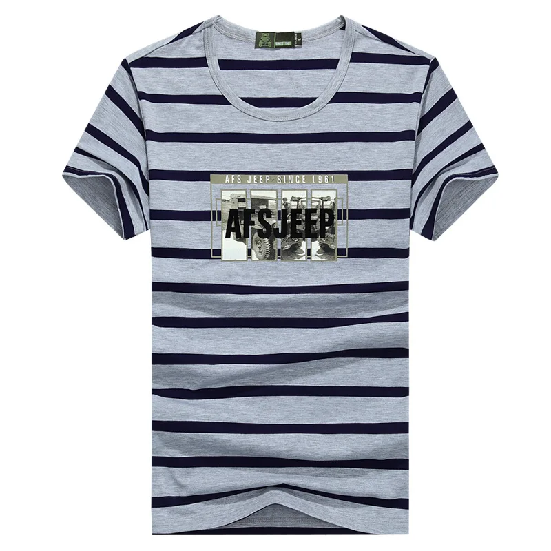 AFS JEEP Brand clothing Мужчины футболка С Коротким Рукавом Хлопок O Шеи Летнее Платье