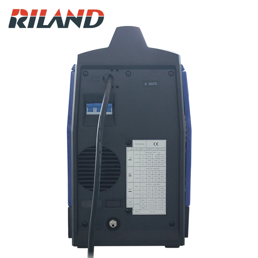 RILAND Smart сварочный аппарат MIG250GDM однофазный 230 В MIG сварочный аппарат портативный сварочный аппарат IGBT MIG TIG MMA электросварочный аппарат