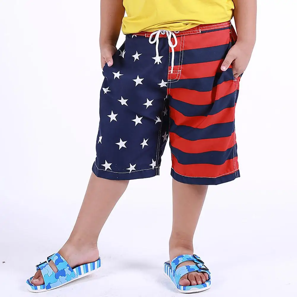 Детские быстросохнущие пляжные повседневные штаны для мальчиков модные шорты с