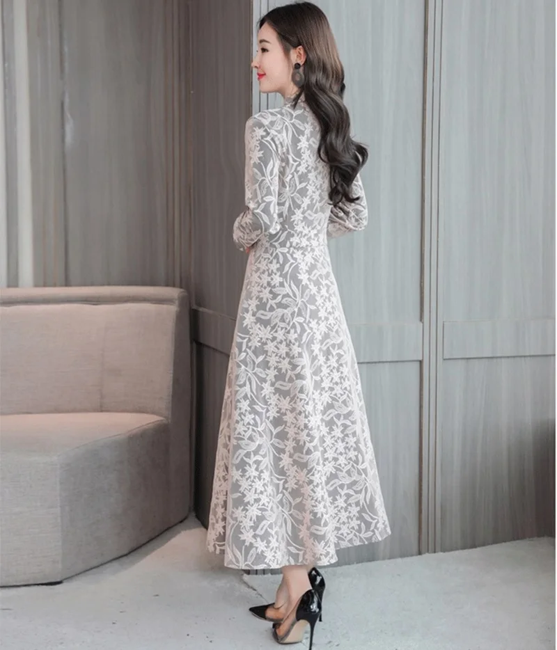Зимние платья женские Cheongsam Qipao традиционное китайское платье ретро винтажное вьетнамское Платье длинное сексуальное восточное платье TA1330