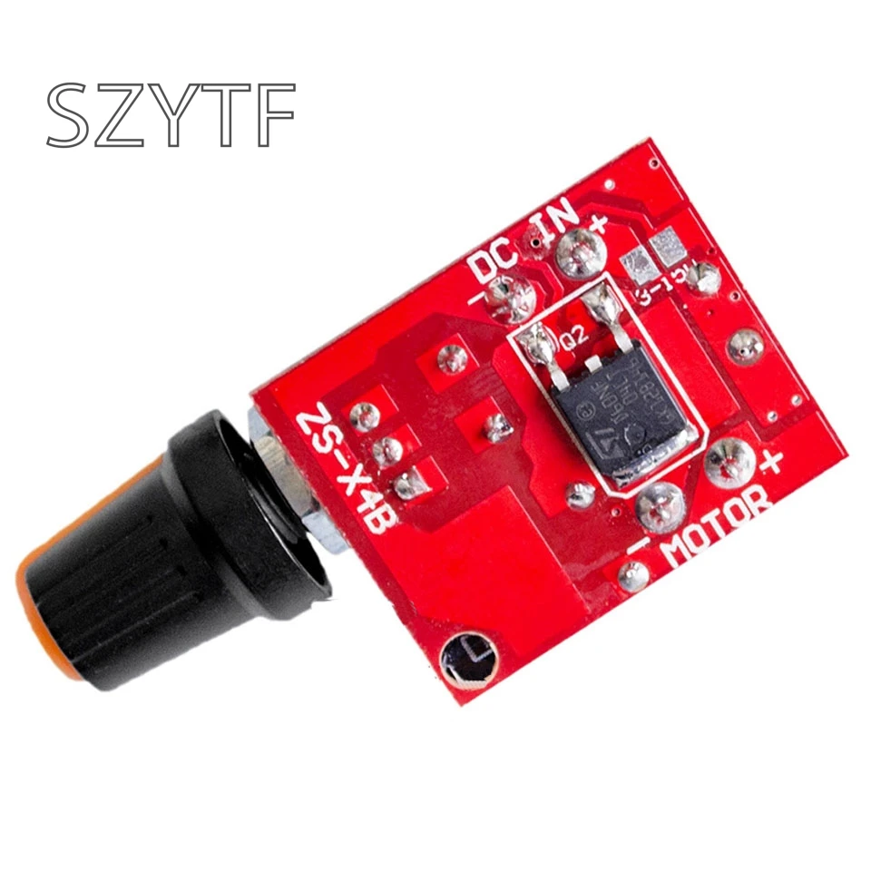 Мини двигатель постоянного тока ШИМ регулятор 3V6 12 24 35 в переключатель скорости