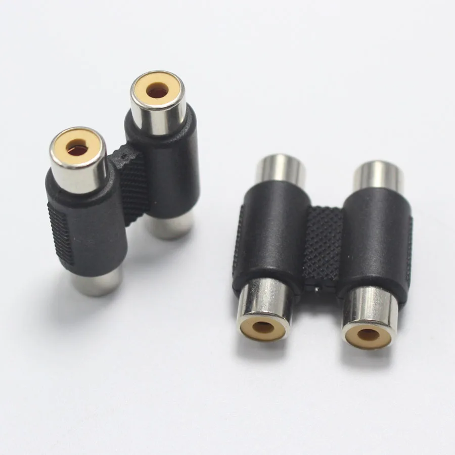 2 шт. 2Pin RCA Inline Coupler Female Plug AV Adapter F/F Коннектор to Joiner для камеры видеонаблюдения|rca