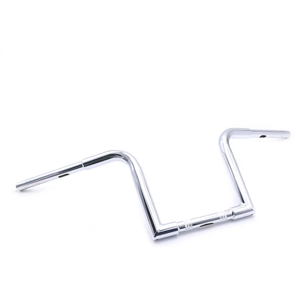 Silver Fat 1 1/" Ape вешалка 10" Rise руль для Harley FLST FXST Sportster XL Fatboy Softail - Цвет: Silver