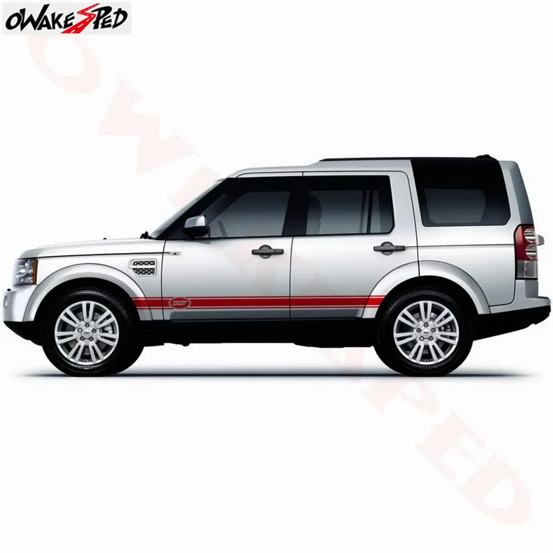 Виниловые наклейки для боковой юбки автомобиля 2 шт. Стайлинг Land Rover Discovery Range Sport