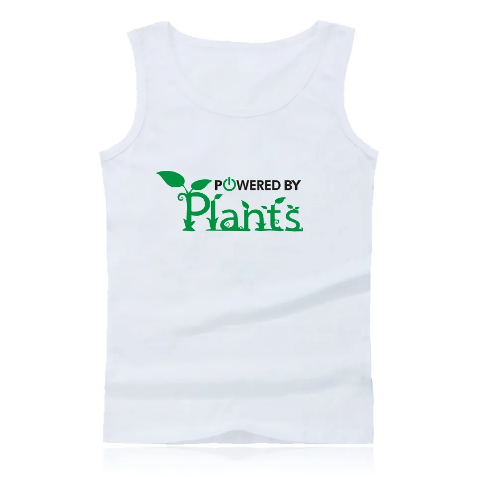 Значимый узор топ на бретелях для веганов топы питание от растений Мужская