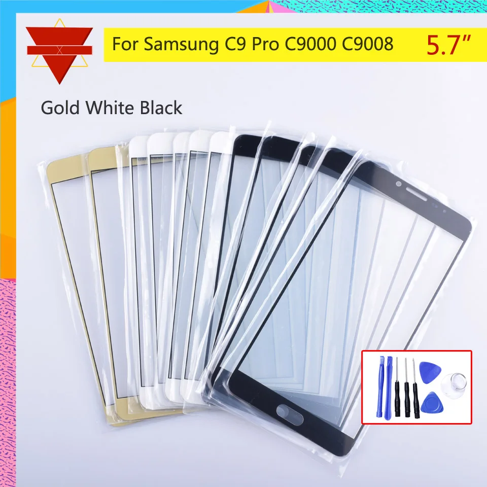 Для samsung Galaxy C9 Pro C9000 SM-C9000 SM-C9008 сенсорный экран передняя стеклянная панель внешний