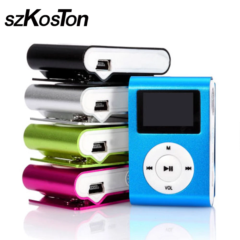 MP3 плеер с ЖК экраном поддержка карт Micro TF USB mp3 Walkman Lettore наушниками для iPhone ПК|mp3 player