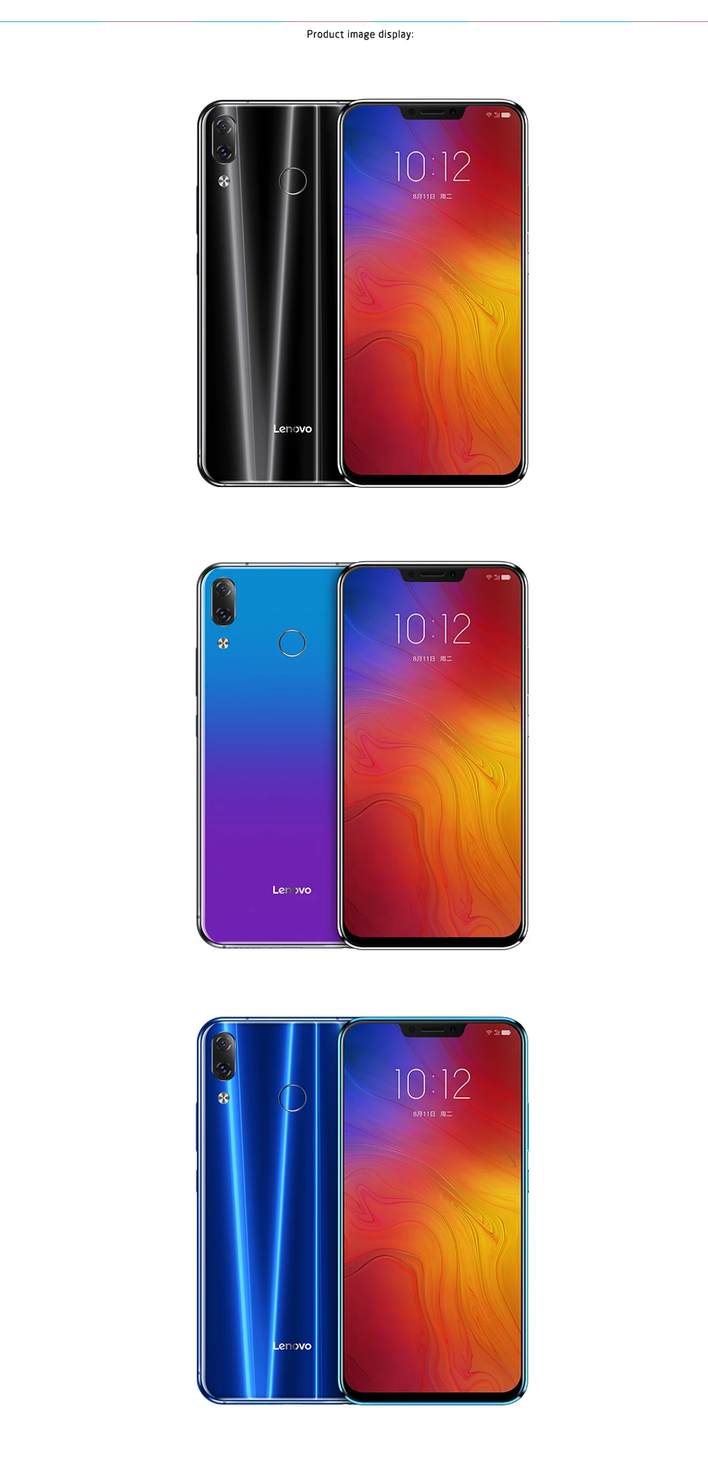 Смартфон lenovo Z5 L78011 LTE 6,", Восьмиядерный процессор Snapdragon 636, 6 ГБ ОЗУ, 64 Гб ПЗУ, двойная тыловая камера, 16 МП, отпечаток пальца, ID, Face ID, OTG