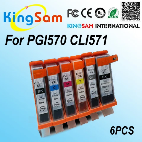 Картридж для принтера canon PIXMA MG7750 MG7751 MG7752 MG7753 6 цветов|ink cartridge|ink for canoncompatible ink cartridge |