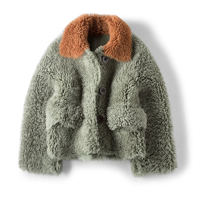OFTBUY новое пальто с натуральным мехом, зимняя куртка для женщин, мех Мериносовой овцы, подкладка из натуральной кожи, Толстая теплая парка с натуральным мехом