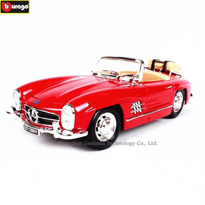 Модель автомобиля Mercedes 300SL Bburago в стиле ретро Классическая модель украшение для