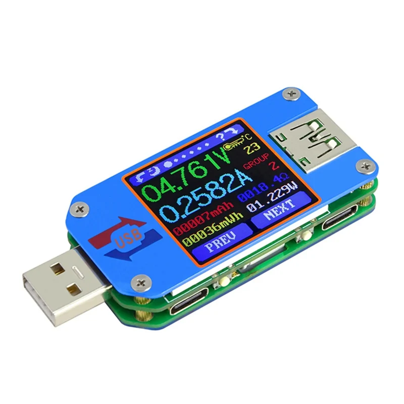 Поддержка bluetooth UM25C USB 2,0 цветной ЖК-дисплей тип C напряжение тока тестер сопротивления кабеля измерение для мобильного телефона