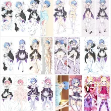 Японское аниме Re: Zero Hajimeru Isekai Seikatsu Rem Ram обнимающий тело наволочка чехол Прямая поставка Dakimakura Otaku