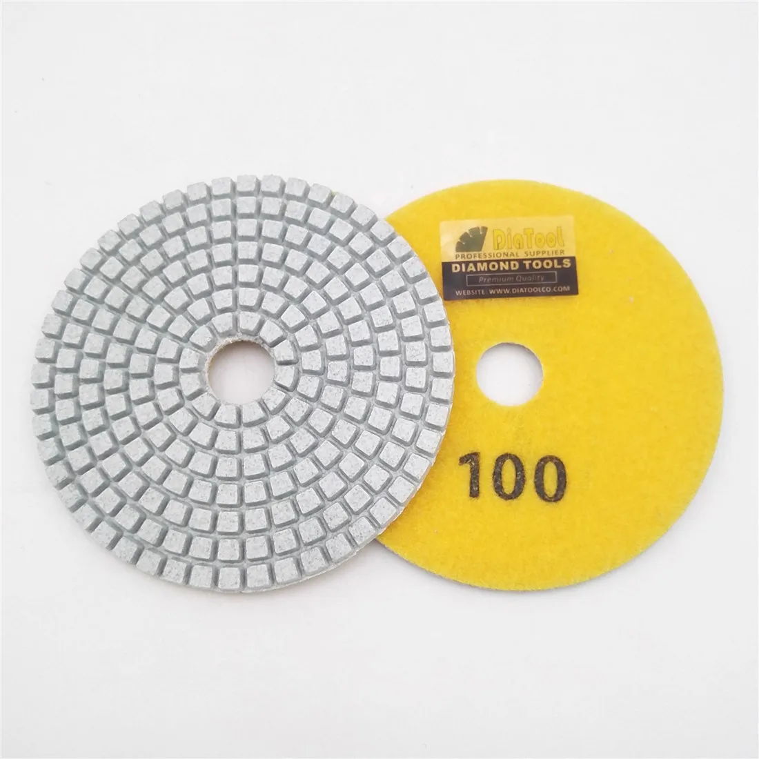 SHDIATOOL 7 шт./компл. 4 &quot/100 мм Профессиональный Белый Diamond влажной полировки связке