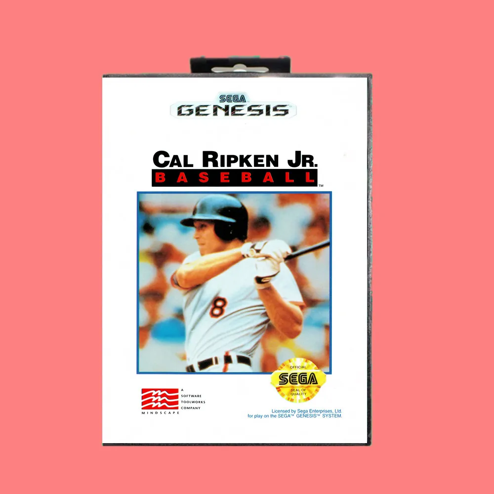 Бейсбольная Карточка Cal ripken jr 16 бит MD в комплекте Розничная коробка для Sega Genesis &