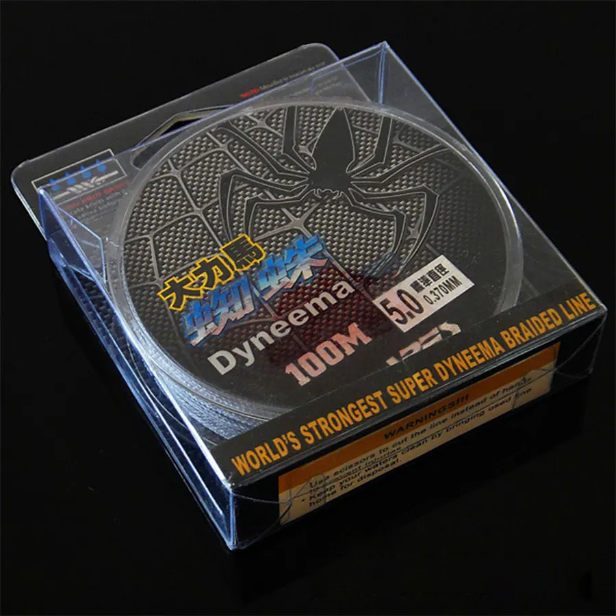 100 м плетеная рыболовная леска высокопрочная серая многонитевая Полиэтиленовая |